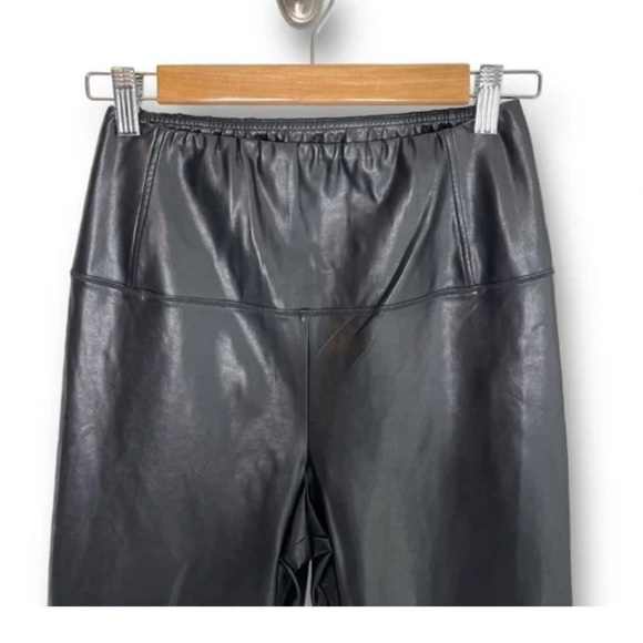 Wilfred Daria Black Vegan High Waisted Leather Pants Size L - Picture 11 of 11